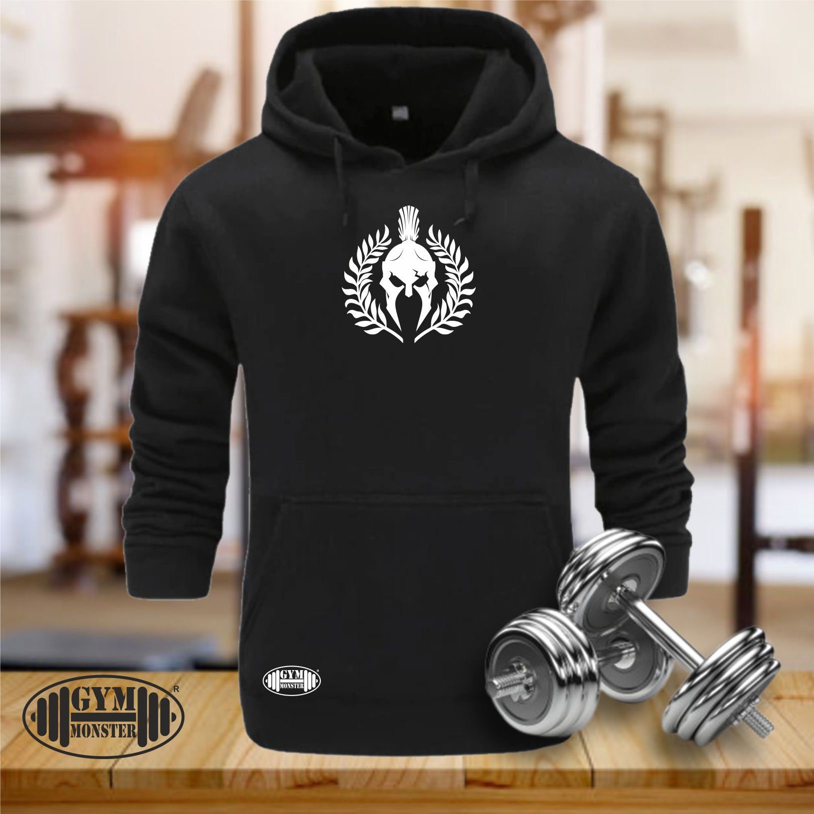 Spartan Lambda Hoodie Gym Kleidung Bodybuilding Training Fitness Boxen Kampfsport Karate Mma Sparta Kranz Männer Top von TheGymMonsterTGM