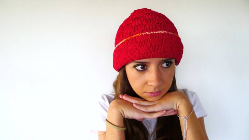 Roter Hut. Strickmützen. Strickmützen Für Damen. Handgefertigte Wollmützen. Geschenkideen Sie von TheHandKnittedFactor