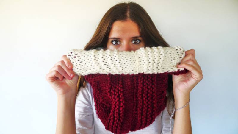 Wendbarer Schal. Handgefertigte Wollschals. Wollkragen Für Damen. Gewebte Schals. Geschenkideen Sie von TheHandKnittedFactor