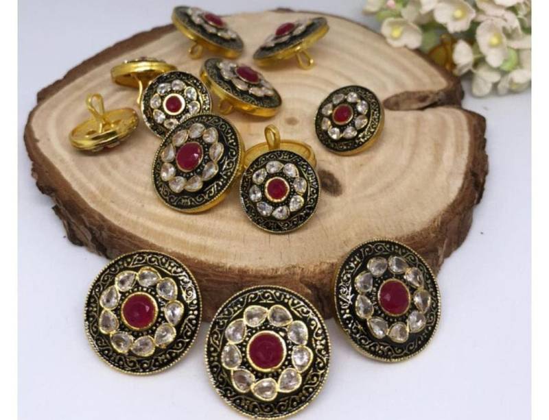 Handgefertigte Metallknöpfe - Mantelknöpfe Ösenknöpfe Blazerknöpfe Knöpfe Anzugknöpfe Downhole Buttons- Sherwani Buttons von TheHandcraftedThings