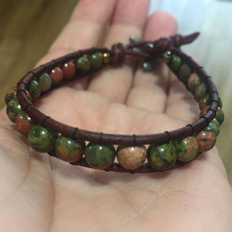 Edelstein Perlen Wickelarmband Bracelette Edelstein Perlen Wickelarmband Bracelette von TheHappyBeachcomber