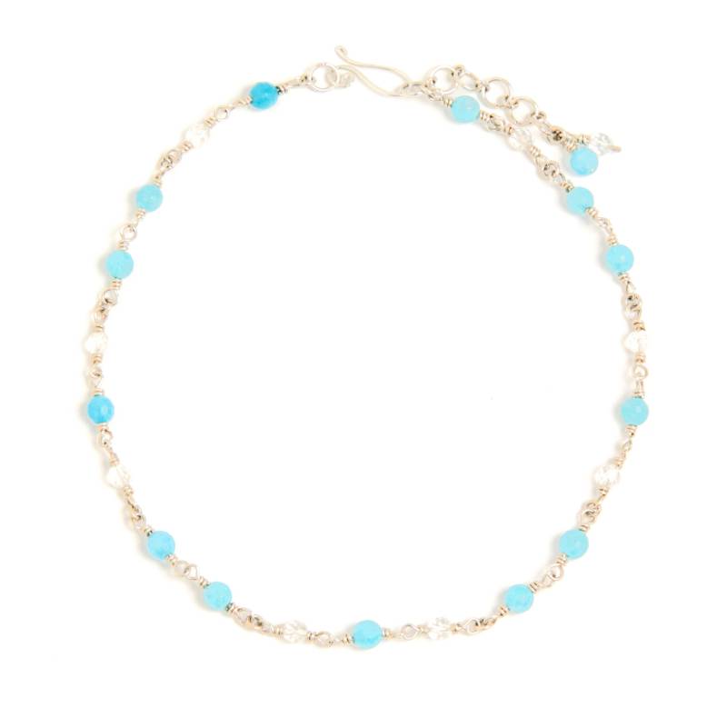 Angelit Und Quarz-Halsband Angelit Und Quarz-Halsband von TheHappyDragonStudio