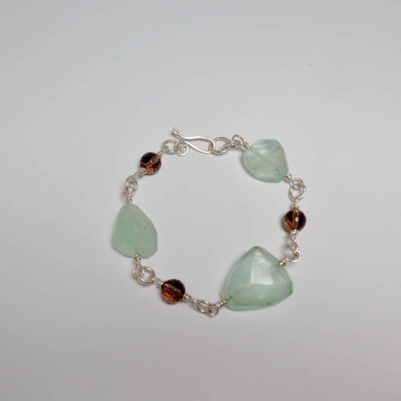 Fluorit Und Rauch Quarz Armband Fluorit Und Rauch Quarz Armband von TheHappyDragonStudio