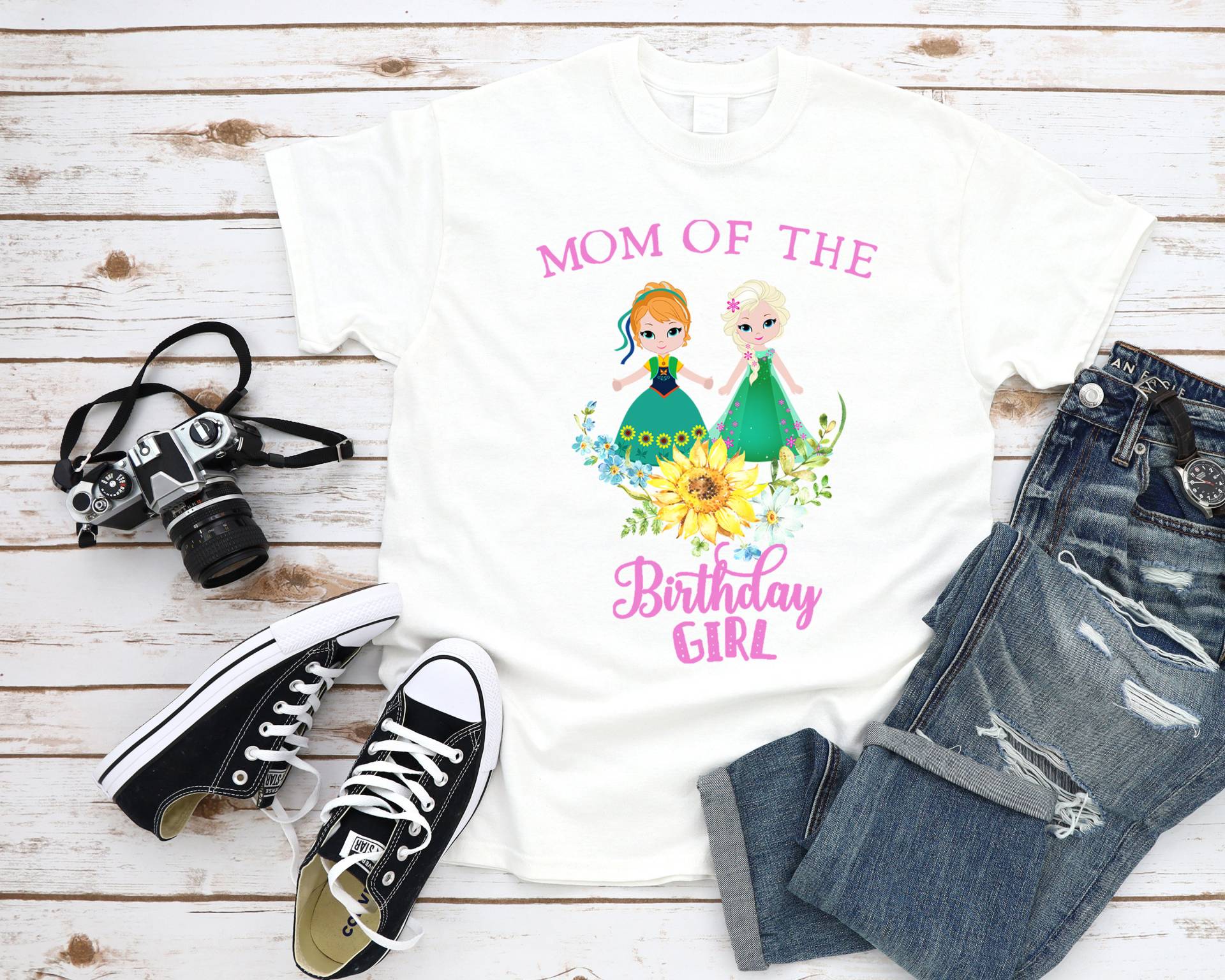 Frozen Fieber Mama Des Geburtstags Mädchen Shirt Prinzessin Individuelles von TheHappyMailPlace