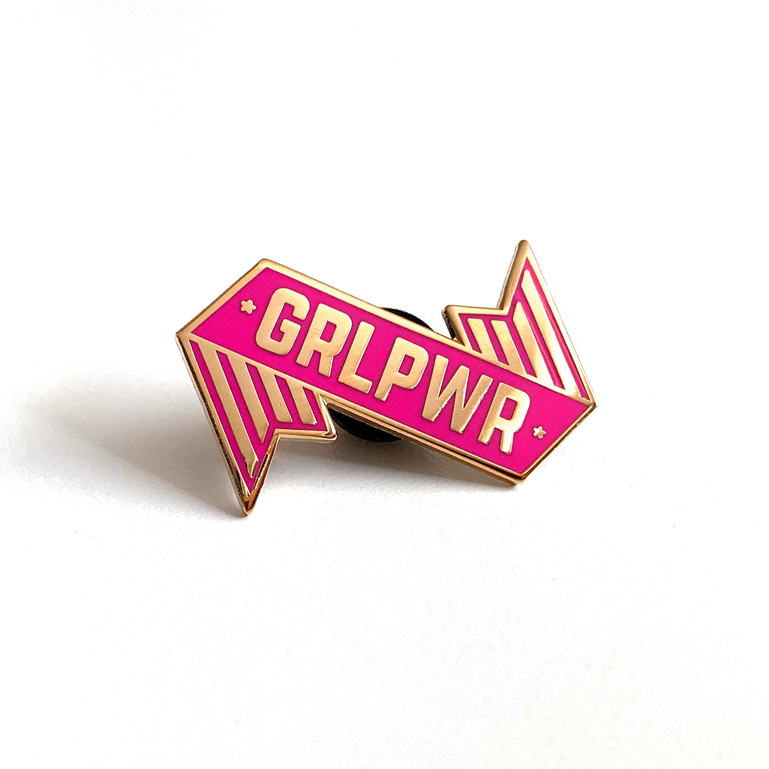 Grlpwr Emaille Pin - Female Empowerment Girl Power Anstecknadel von TheHappyProjectStore