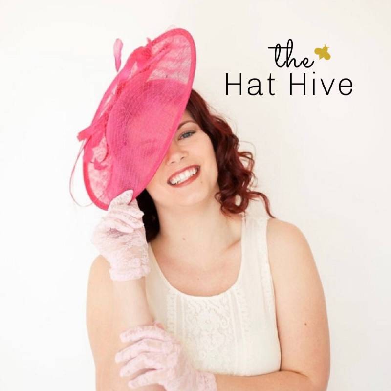 Fuchsia Fascinator Hut Kentucky Derby, Tea Party Kopfschmuck von TheHatHive