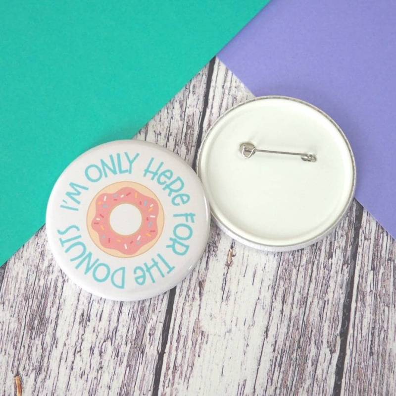 Ich Bin Nur Hier Für Die Berliner Spruch-Buttons | 25mm, 45mm Oder 58mm, Schlüsselanhänger | 45mm 58mm Und Taschenspiegel | 58mm von TheHaveagoCrafter