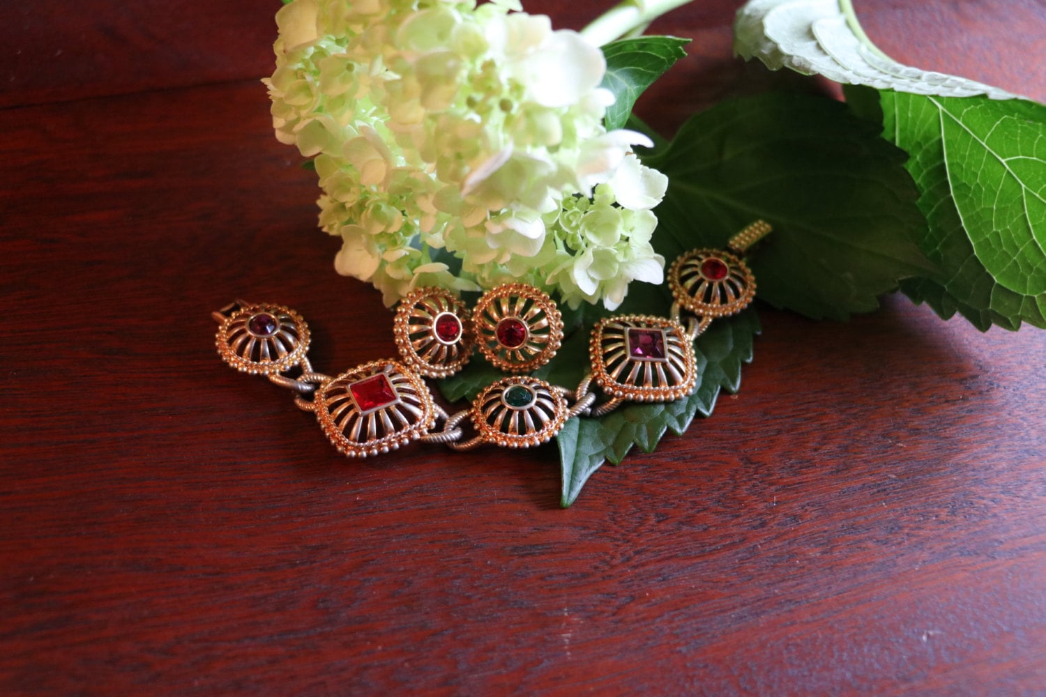 Swarovski Schmuckset - Multi-Color Kristall Armband & Ohrringe, Vergoldet Signiert/Made in Austria Nachlass Schmuck Retro von TheHavenFinds