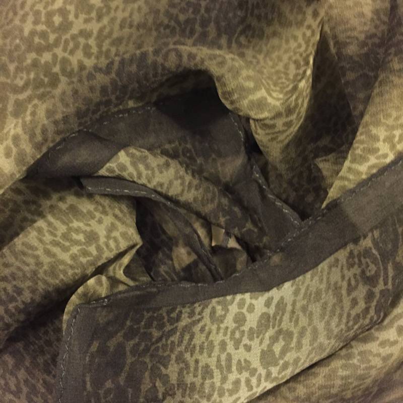 Vintage Animal Print Kleiner Schal von TheHavenFinds