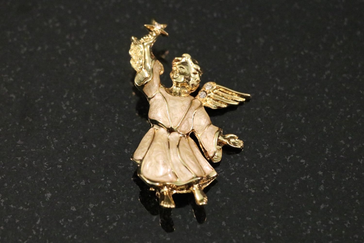 Vintage Weihnachtsengel Brosche, Feiertagsbrosche, Weihnachtsbrosche von TheHavenFinds