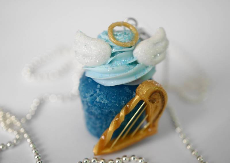 Engel Cupcake Charm Halskette, Miniatur Essen Schmuck Heather Wells Engel Cupcake Charm Halskette, Miniatur Essen Schmuck Heather Wells von TheHeatherWells