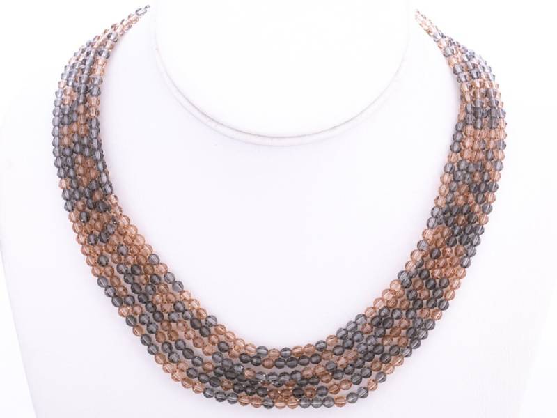 Immobilien Swarovski Perlen Crystal Multistrand Halskette Immobilien Swarovski Perlen Crystal Multistrand Halskette von TheHillbillyHipster