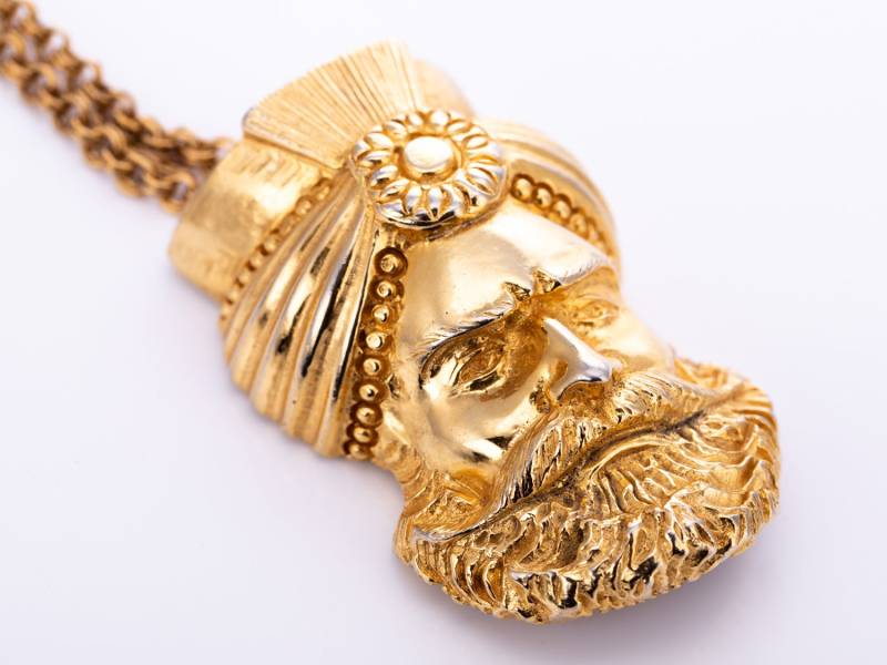 Jahrgang Judith Leiber Haute Couture Runway Maharadschas Statement Halskette von TheHillbillyHipster