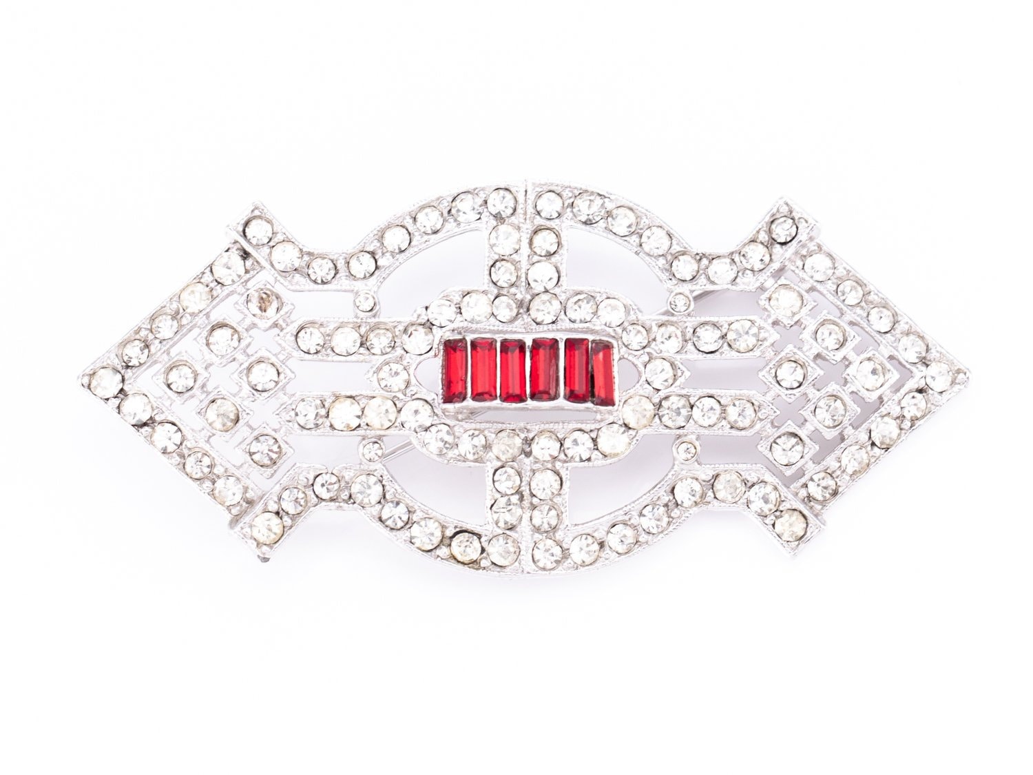 Jahrgang Kenneth Jay Lane Artdeco Inspiriert Kristall Strass-Brosche von TheHillbillyHipster