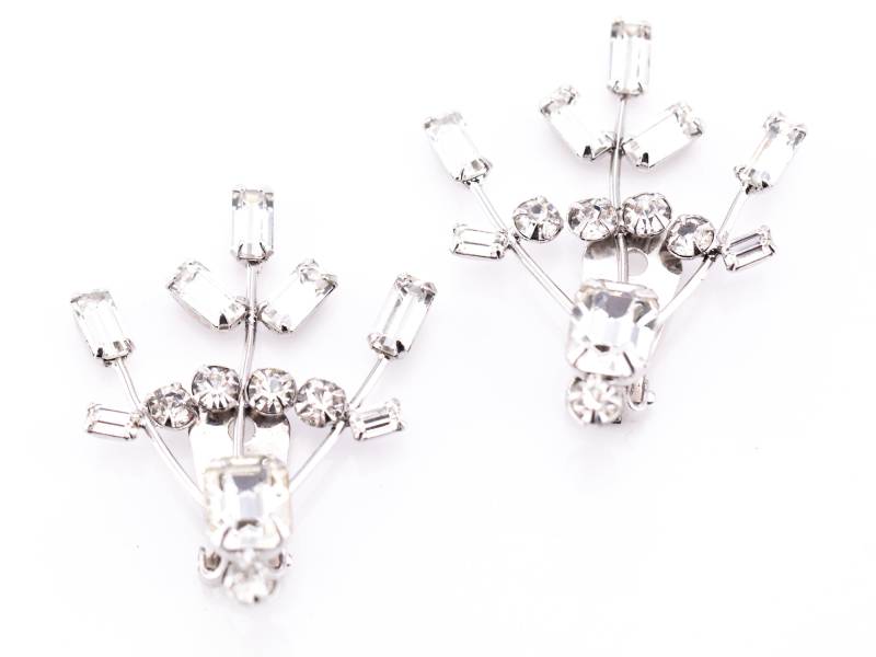 Vintage Rhinestone Spray Clip Ohrringe Vintage Rhinestone Spray Clip Ohrringe von TheHillbillyHipster