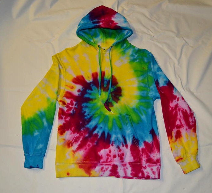 Batik Regenbogen Spiral Kapuzenpullover Unisex Xs-5Xl von TheHippyHole
