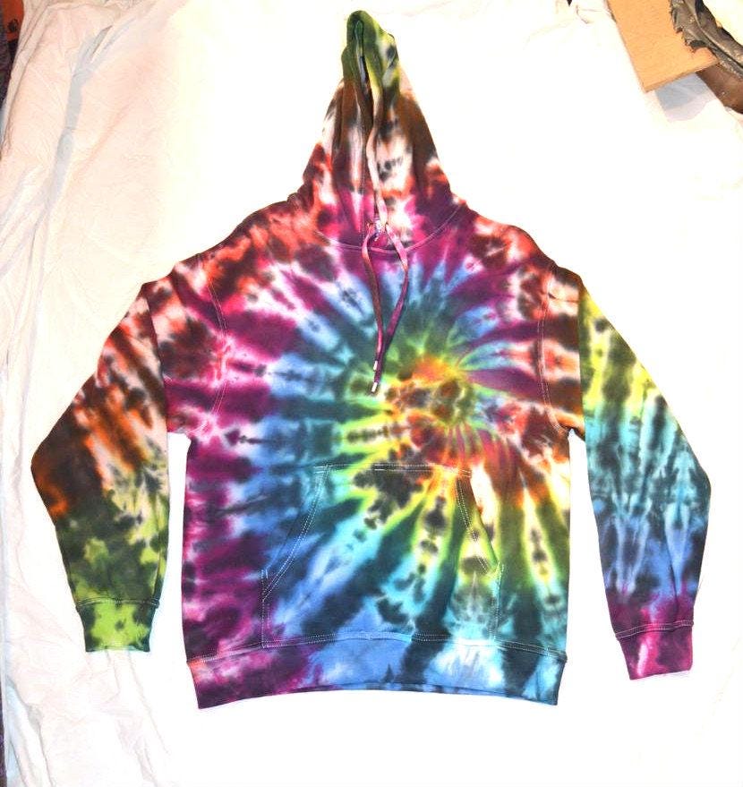 Batik Spiral Hoodie, Verschiedene Farben Unisex Xs-5Xl von TheHippyHole