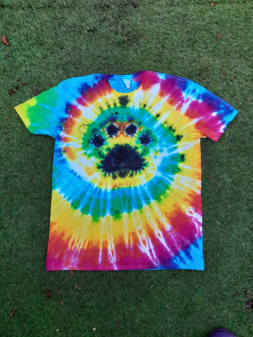 Tie Dye Paw Druck Tier T-Shirt Unisex S-5xl von TheHippyHole