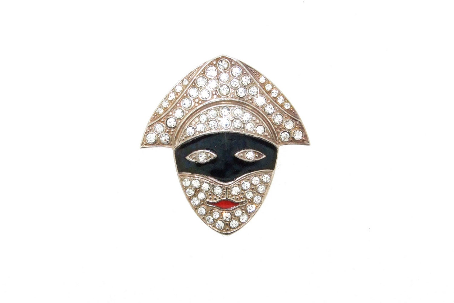 Art Deco Brosche Pierot Puppet Clown Maske Art Deco Brosche Pierot Puppet Clown Maske von TheHirstCollection