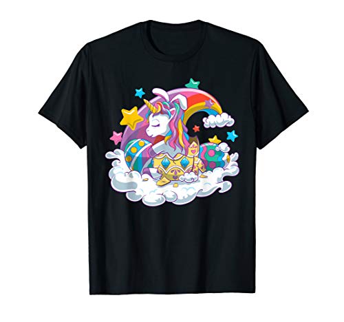 Süßes Oster Einhorn mit Ostereiern Mädchen, Frauen T-Shirt Süßes Oster Einhorn mit Ostereiern Mädchen, Frauen T-Shirt von TheHolidayCouture Easter