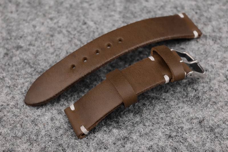 Horween Chromexcel Natürliche Ungefütterte Seite Stich Leder Armband Horween Chromexcel Natürliche Ungefütterte Seite Stich Leder Armband von TheHouseOfStraps