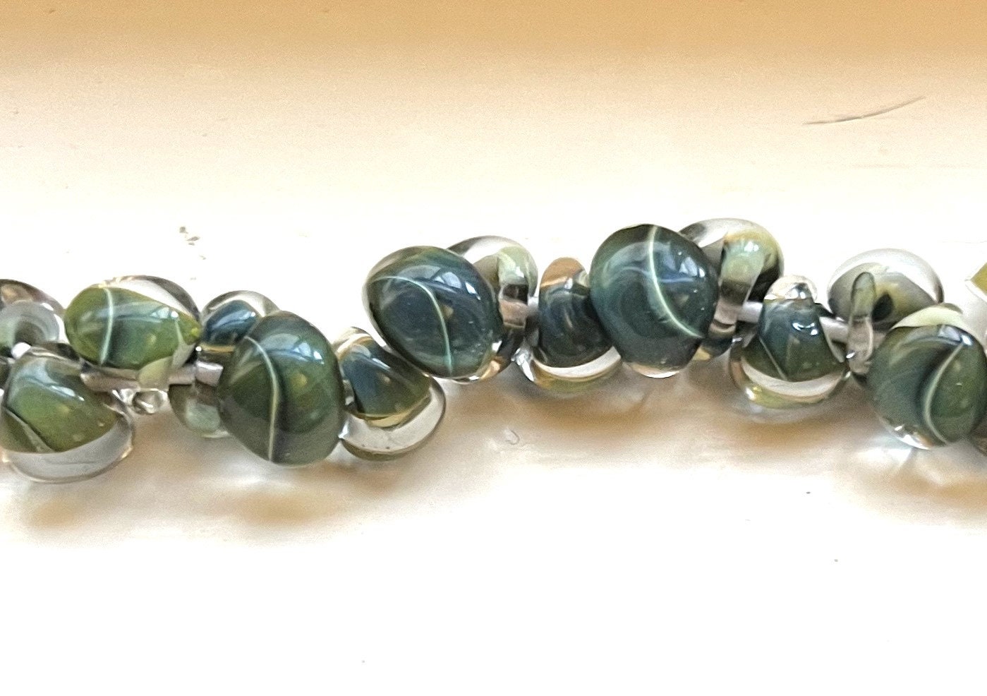 5 Reptil Grün Teardrop Handgemachte Lampwork Perlen - 10 Mm | 21107 5 Reptil Grün Teardrop Handgemachte Lampwork Perlen - 10 Mm | 21107 von TheIndigoRaven