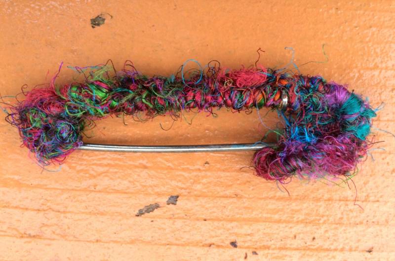 Eine Faser Gewickelt Antik Versilbert 3-Zoll Kilt Pin von TheIndigoRaven