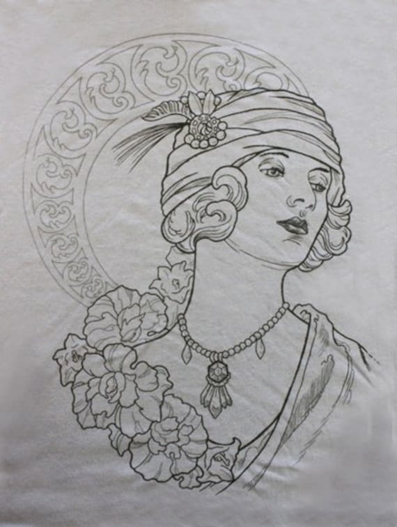 Jugendstil T-Shirt - Die Tinte Lab von TheInkLabMPLS