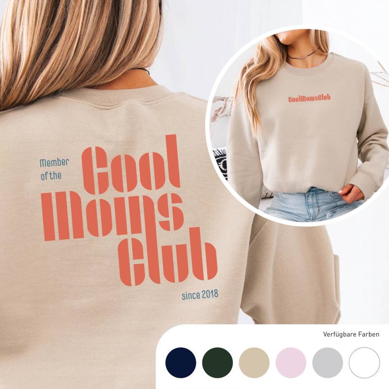 Muttertag Geschenk Personalisiert Pullover Erster Muttertagsgeschenk Mama Cool Mom Sweater Geschenkidee von TheIntuitiveJourney