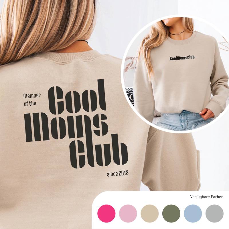 Muttertag Geschenk Personalisiert Pullover Erster Muttertagsgeschenk Mama Cool Mom Sweater Geschenkidee von TheIntuitiveJourney