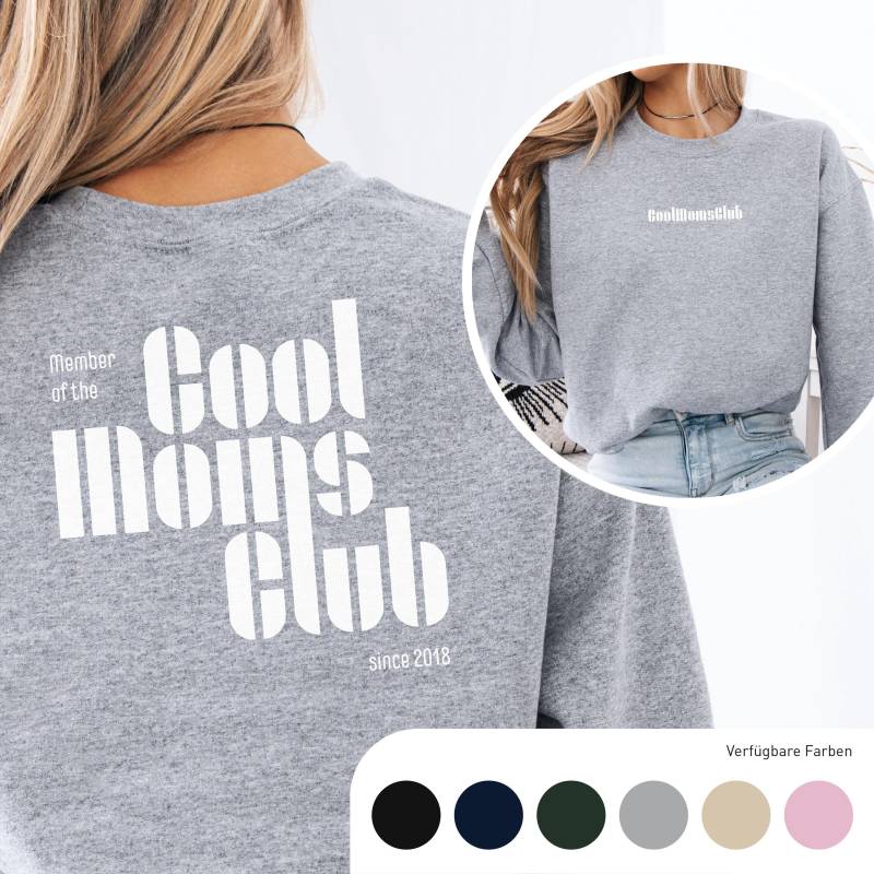 Muttertag Geschenk Personalisiert Pullover Erster Muttertagsgeschenk Mama Cool Mom Sweater Geschenkidee von TheIntuitiveJourney