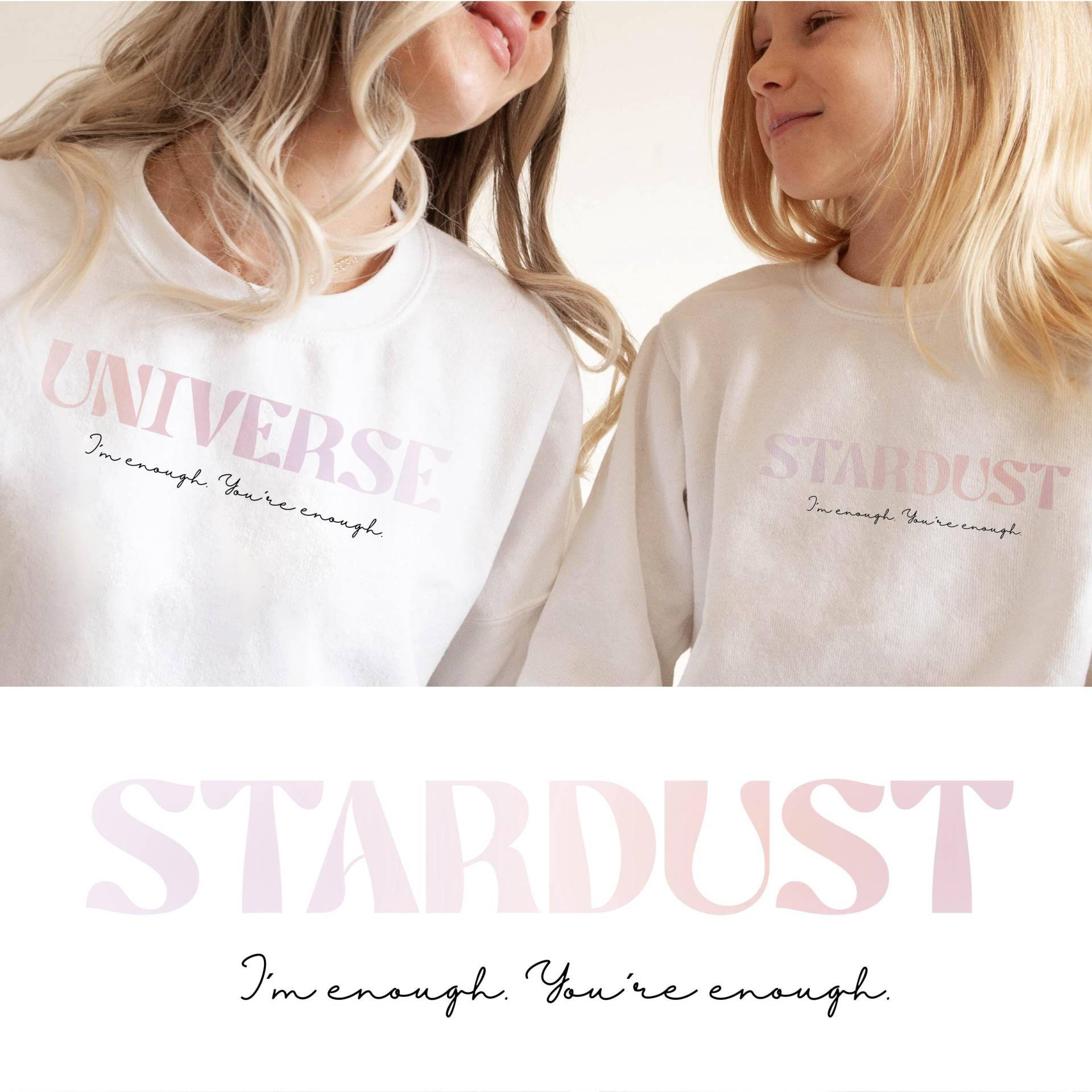 Sweatshirt Für Kinder Und Jugendliche Stardust Familien Matching Sweatshirt Set Mama Kind Muttertagsgeschenk Stardust Sweater von TheIntuitiveJourney