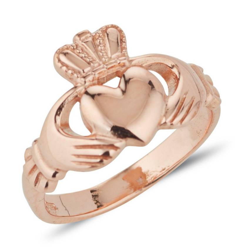 Claddagh Damenring in Roségold von TheIrishJeweller