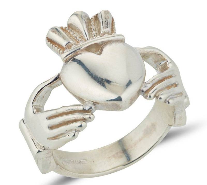 Schwerer Herren Claddagh Ring Aus 925Er Silber von TheIrishJeweller