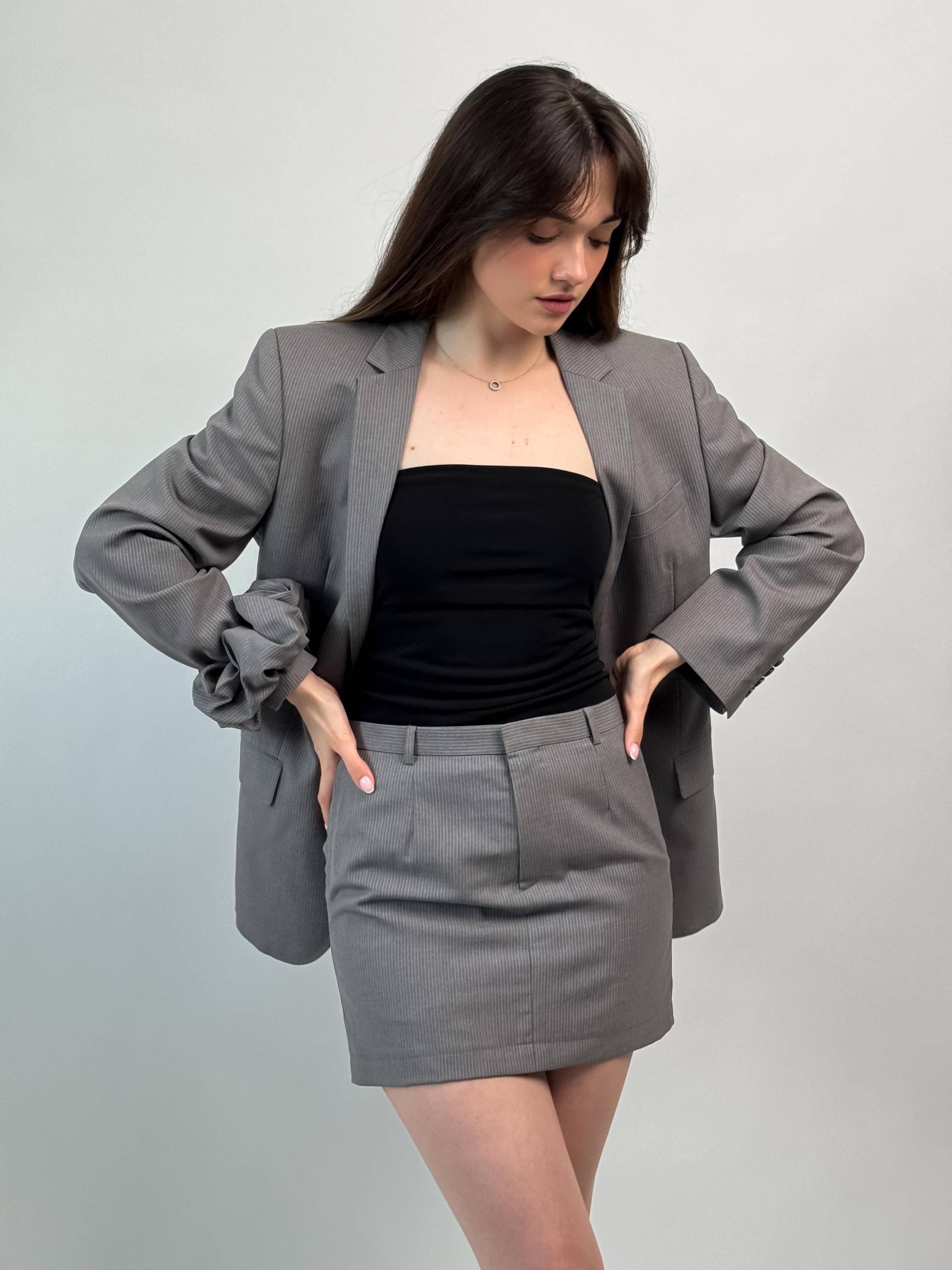 Wollanzug Set Hugo Boss Blazer & Mini Rock von TheJacketUA