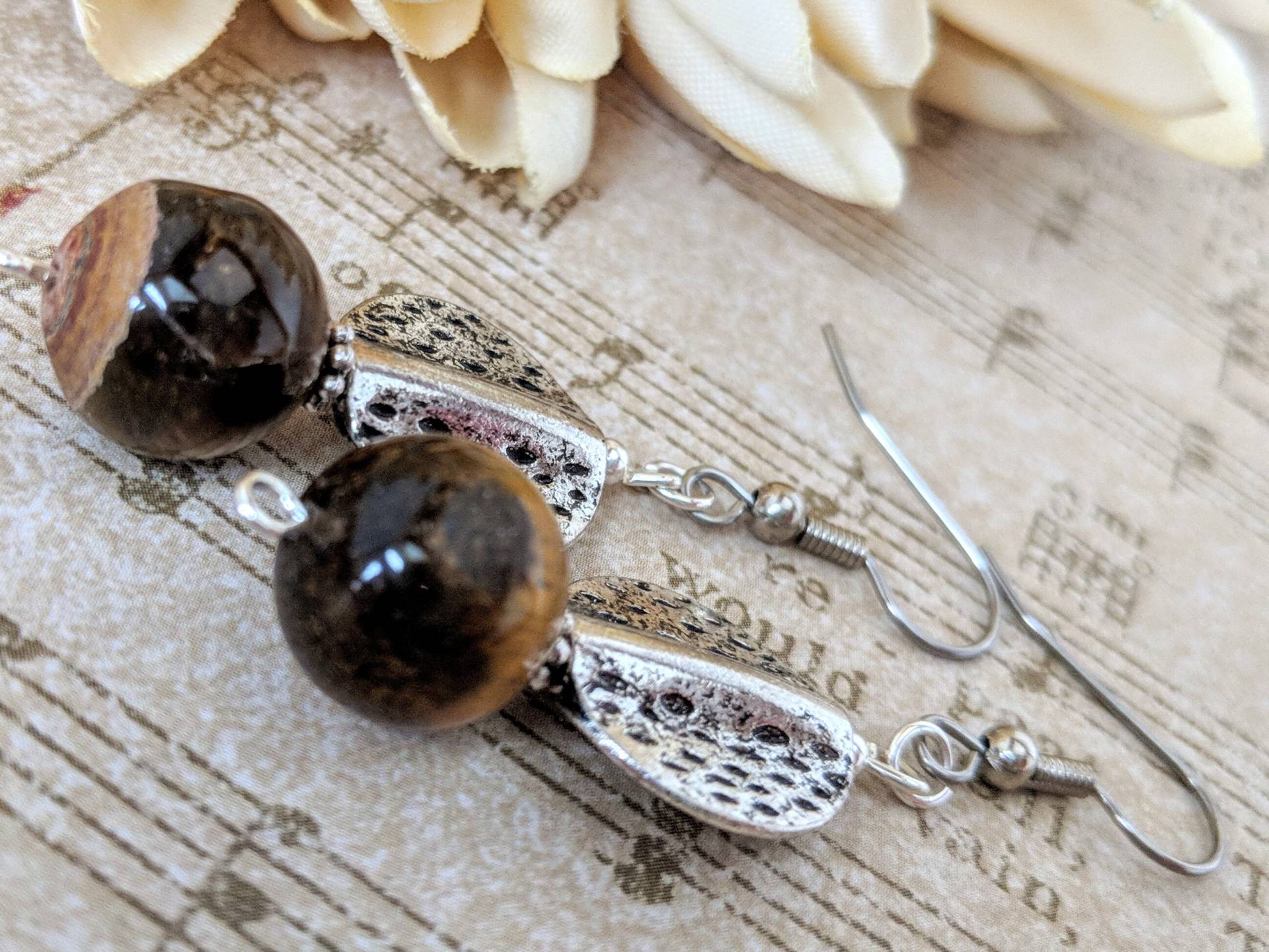 Sterling Silber Jaspis Ohrringe, Boho Ohrringe Baumeln, Chakra Metaphysical Shops Geschenk Für Sie, Aura Reinigung Stein Perlen Schmuck Sterling Silber Jaspis Ohrringe, Boho Ohrringe Baumeln, Chakra Metaphysical Shops Geschenk Für Sie, Aura Reinigung Stein Perlen Schmuck von TheJeweledElephants
