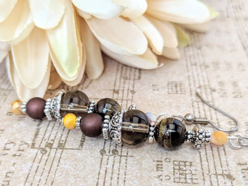 sterling Silber Rauchquarz Ohrringe Baumeln, Metaphysical Shops Geschenk Für Sie, Chakra Ohrringe, Handgemachte Schmuck Meistverkaufte Artikel sterling Silber Rauchquarz Ohrringe Baumeln, Metaphysical Shops Geschenk Für Sie, Chakra Ohrringe, Handgemachte Schmuck Meistverkaufte Artikel von TheJeweledElephants