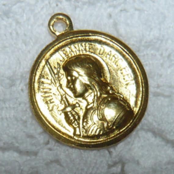 Heilige Jeanne D'arc Medaille Gold Heilige Jeanne D'arc Medaille Gold von TheJeweledRose