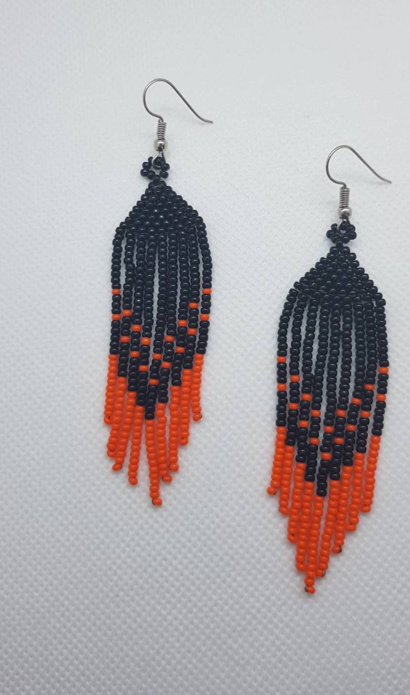 Handgemachter Nativer Ohrring Schwarz Native Ohrringe Sommer von TheJewelleryPalace