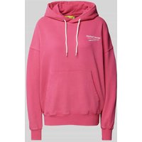 TheJoggConcept Hoodie mit Label-Print Modell 'SALLI' in Pink, Größe XS von TheJoggConcept