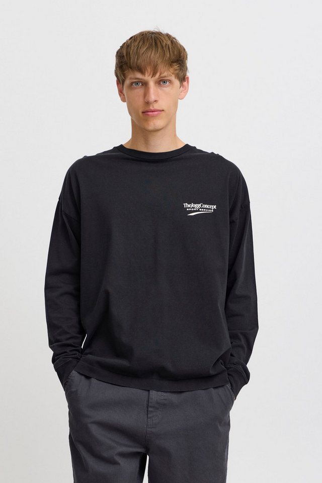 TheJoggConcept Longsleeve JCMMSAM LS TSHIRT lässiger Rundhalspullover mit Backprint von TheJoggConcept