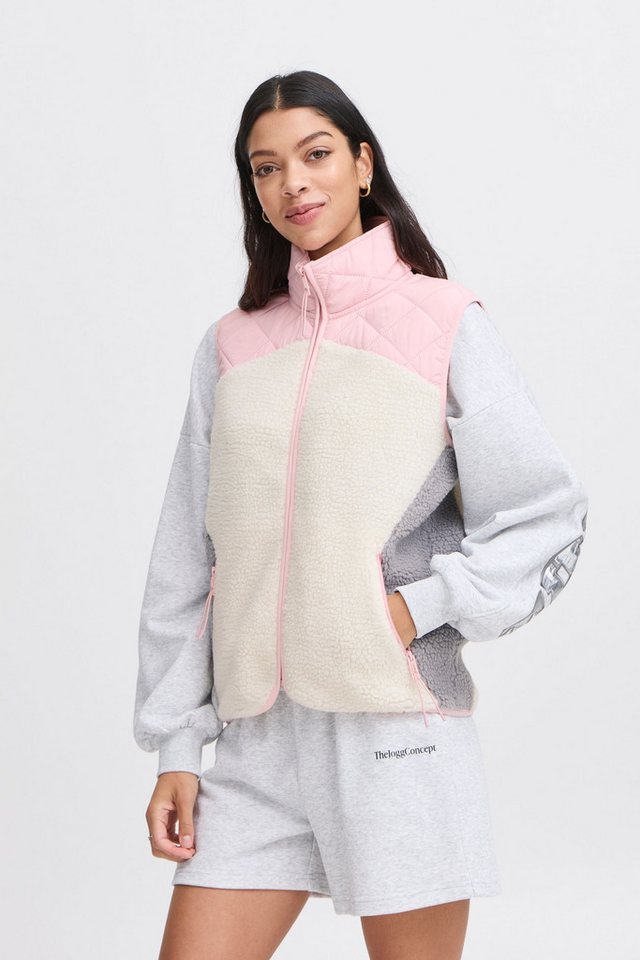 TheJoggConcept Plüschweste JCBERRI WAISTCOAT Stylische Weste von TheJoggConcept