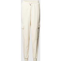 TheJoggConcept Sweatpants mit aufgesetzten Taschen Modell 'SAKI' in Offwhite, Größe M von TheJoggConcept