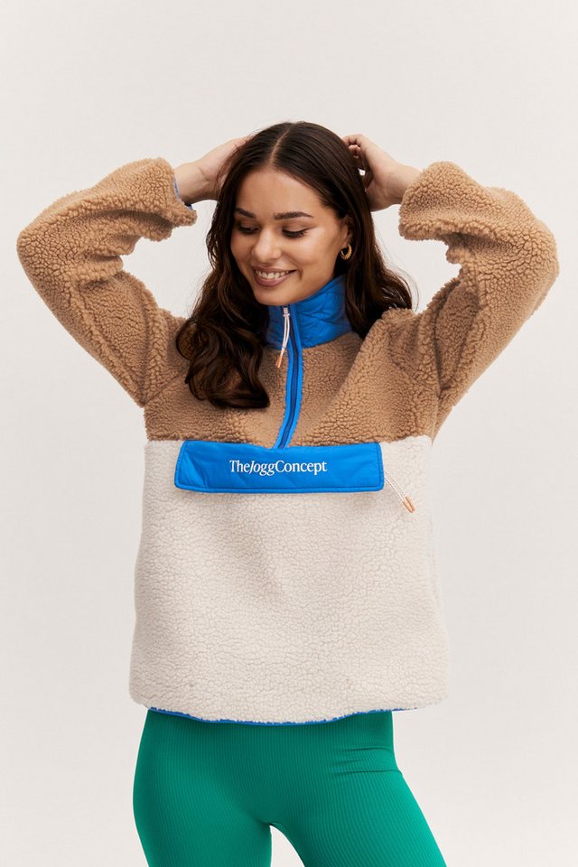 TheJoggConcept Stehkragenpullover JCBERRI HALFZIP JUMPER - 22800082 von TheJoggConcept