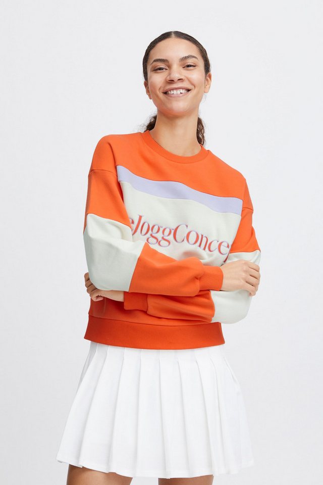 TheJoggConcept Rundhalspullover JCSAKI BLOCK SWEATSHIRT- cooler Sweatpullover mit Colorblock von TheJoggConcept