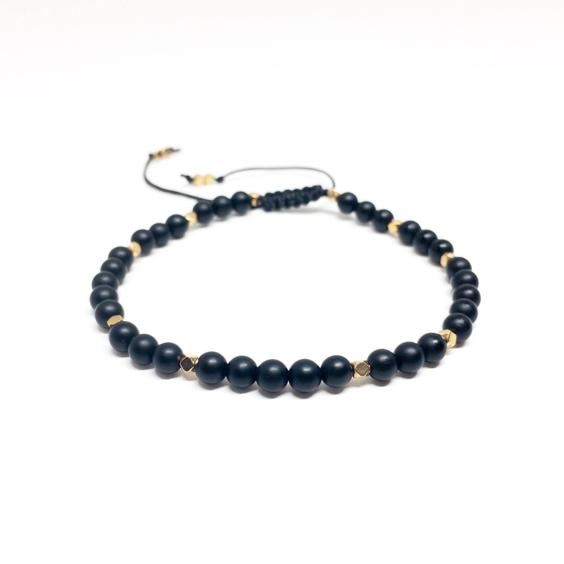 Schwarze Onyx Yoga Armband, Schwarz Onyx Gold Verstellbare Bracalet, Stärke Armband Für Sie, Kristall Schwarze Onyx Yoga Armband, Schwarz Onyx Gold Verstellbare Bracalet, Stärke Armband Für Sie, Kristall von TheJoule