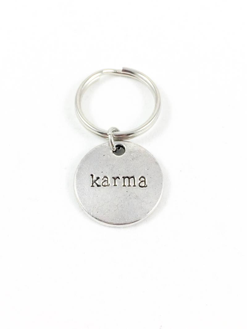 Karma Schlüsselanhänger, Zink Legierung Charme, Swiftie Fan Geschenk von TheJoyfulJewelryBox