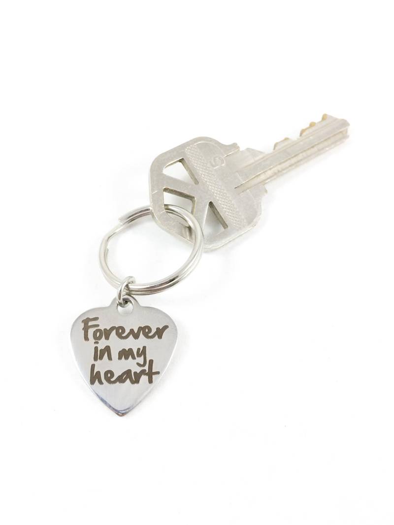 Schlüsselanhänger, Für Immer in Meinem Herzen, Schlüsselanhänger Für Frauen, Trauergeschenk, Beileidgeschenk, Verlustgeschenk, Verlust Der Mutter von TheJoyfulJewelryBox