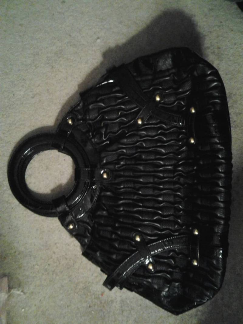 Vintage Große Schwarze Sasaya Handtasche von TheJunkEmporium