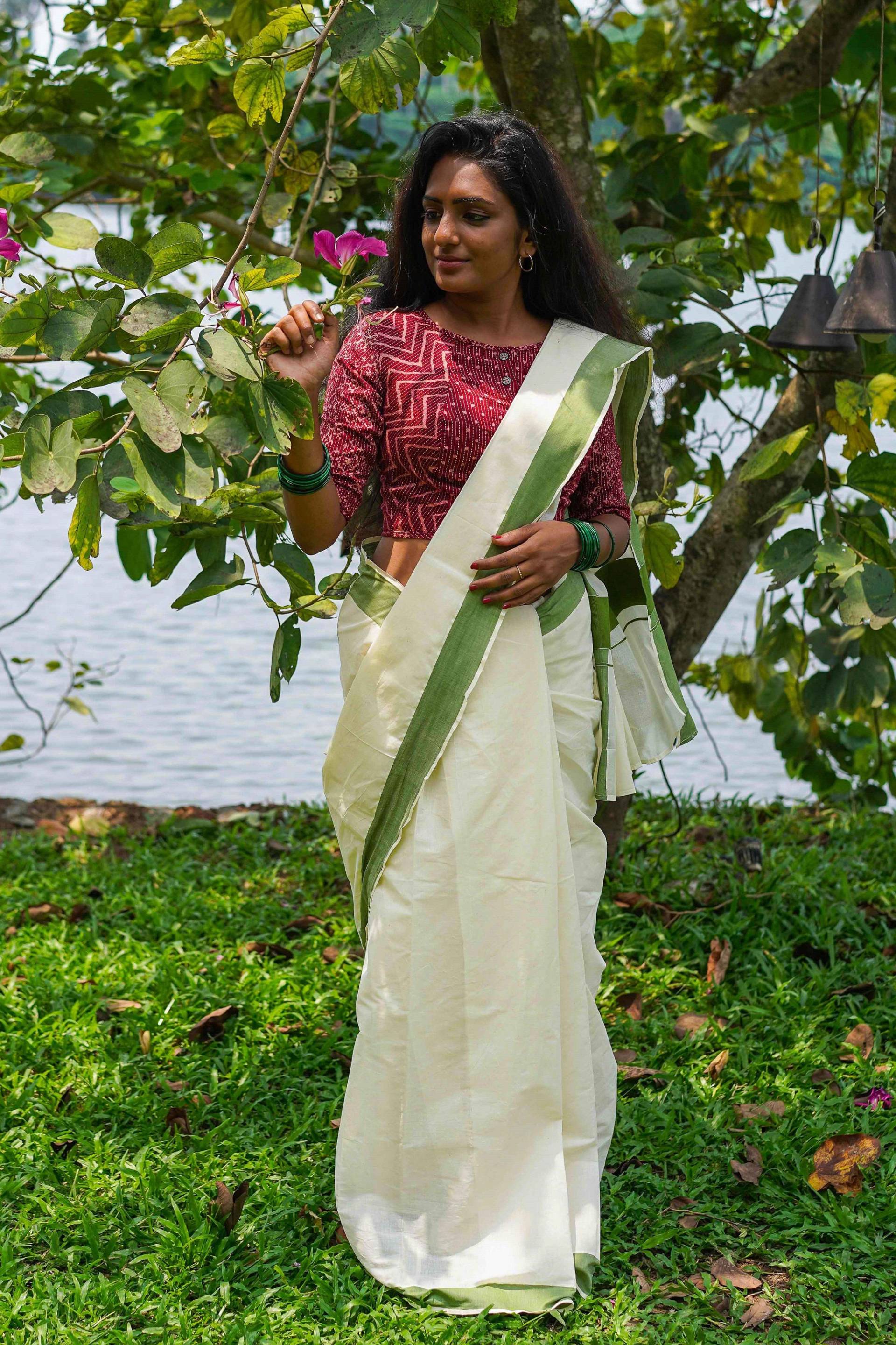 Ilam Pacha Setu Saree Ilam Pacha Setu Saree von TheKaithariProject